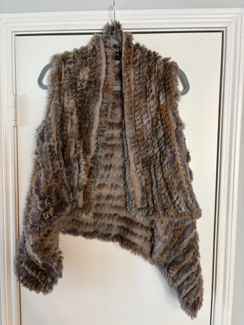 Mitchie’s Fur Open Front Vest One Size